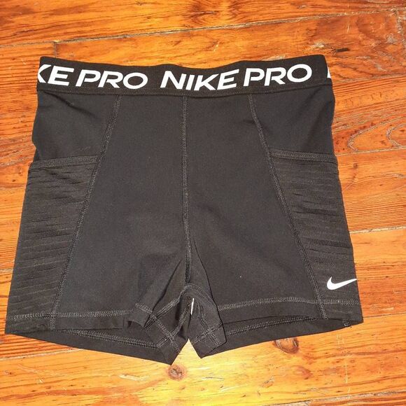 Nike Pro Black Spandex Shorts - Picture 1 of 3